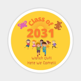 Class of 2031 School Kids Magnet